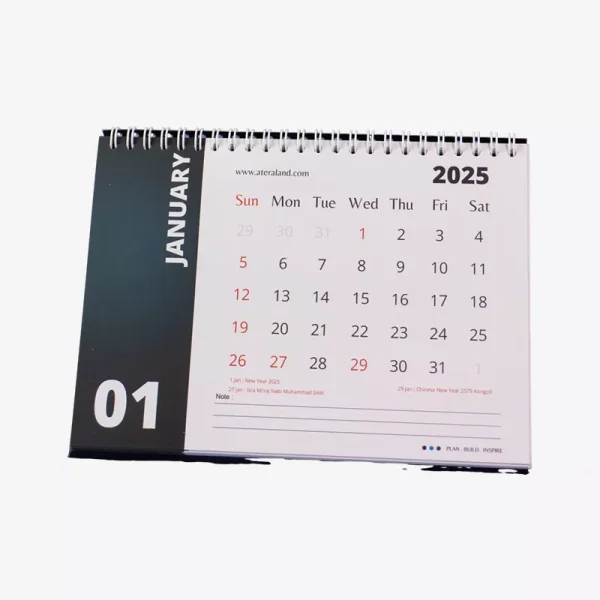 Kalender Meja Ateraland